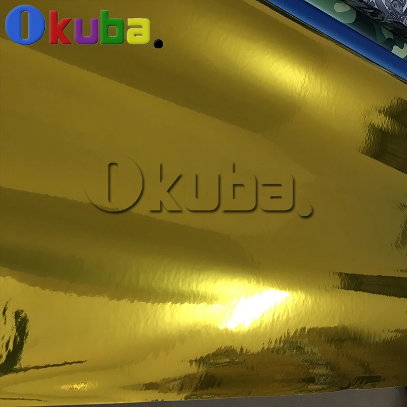 Latest Flexible Chrome Gold Vinyl Car Wrap Golden Wrapping Film With Air Release 3 Layers 1.52*20m/roll | Автомобили и мотоциклы