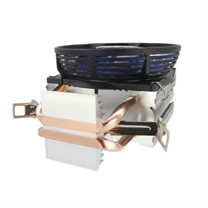 ALSEYE кулер для процессора 2 тепловой трубы cpu cooler 90мм вентилятора Intel 775/1151/1155/AMD