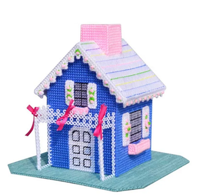 Рукоделие сделай сам 3D перекресная строчка это было вырезано коробка для