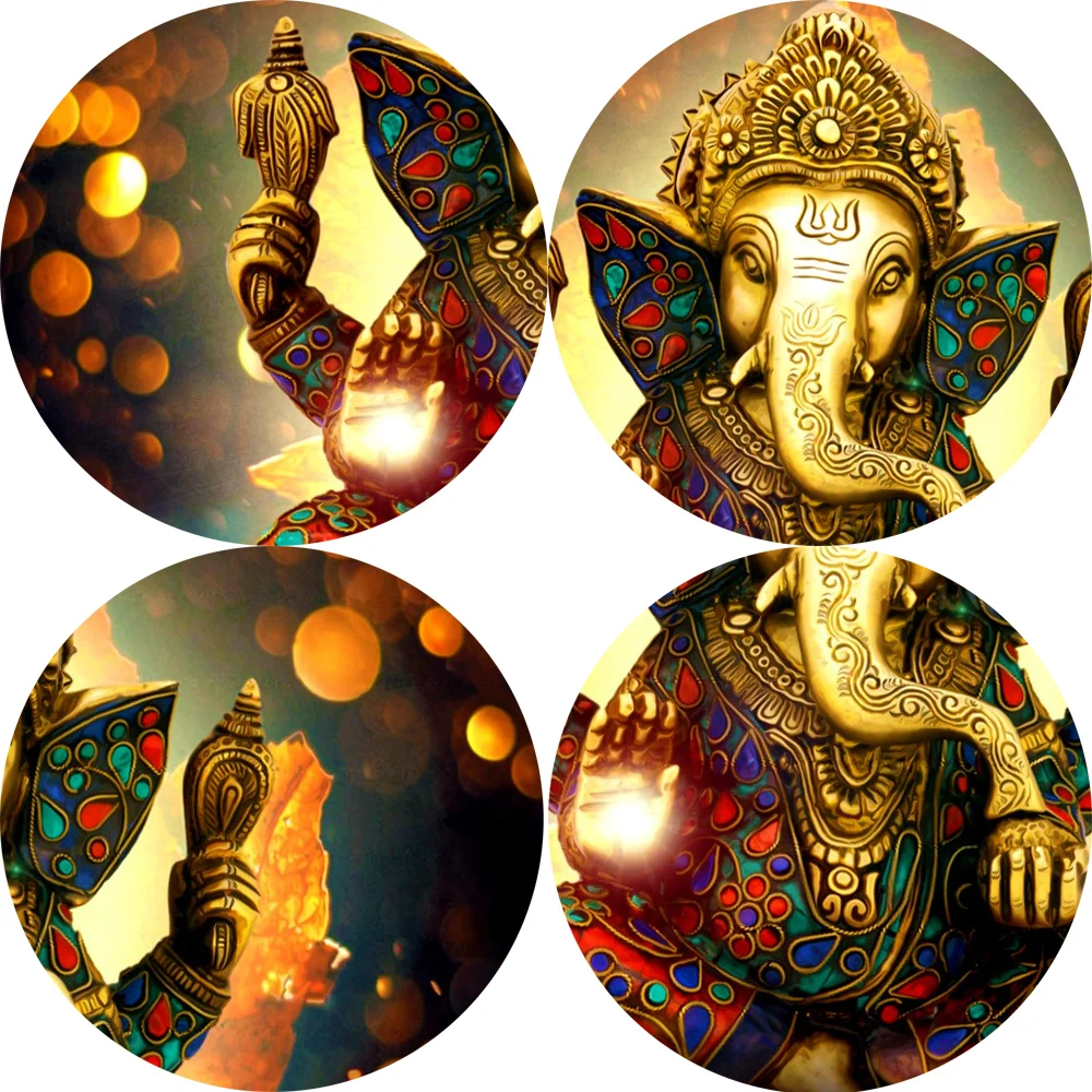 

Ganesha Gods Canvas Paintings On The Wall Classical Hindu Gods Wall Art Canvas Prints Hinduism Decorative Pictures Home Decor