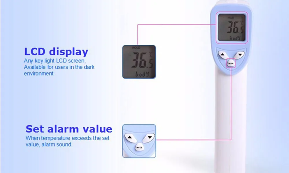 Детские Взрослых Цифровой Termomete Инфракрасный Лоб Термометр Тела Пистолет