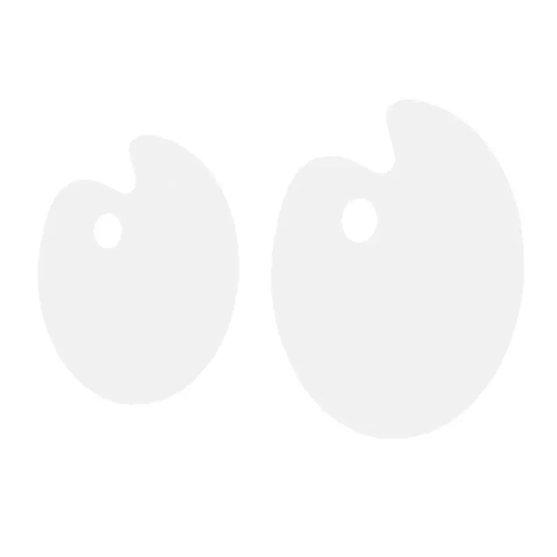 1 шт. Роскошная пластиковая прозрачная овальная палитра акриловая