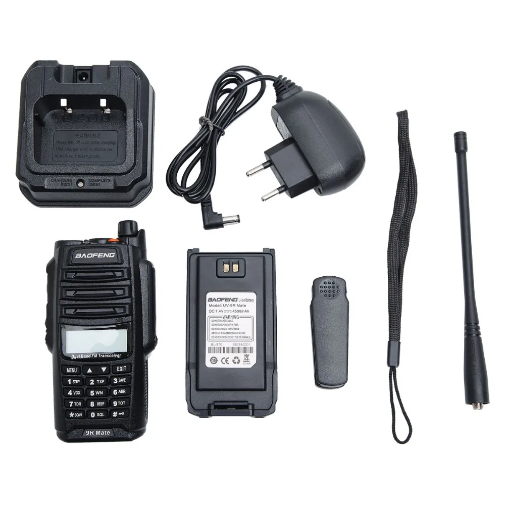 Baofeng UV 9R Mate IP67 водонепроницаемая рация 10 Вт мощная Высокая Мощность 4500 мАч