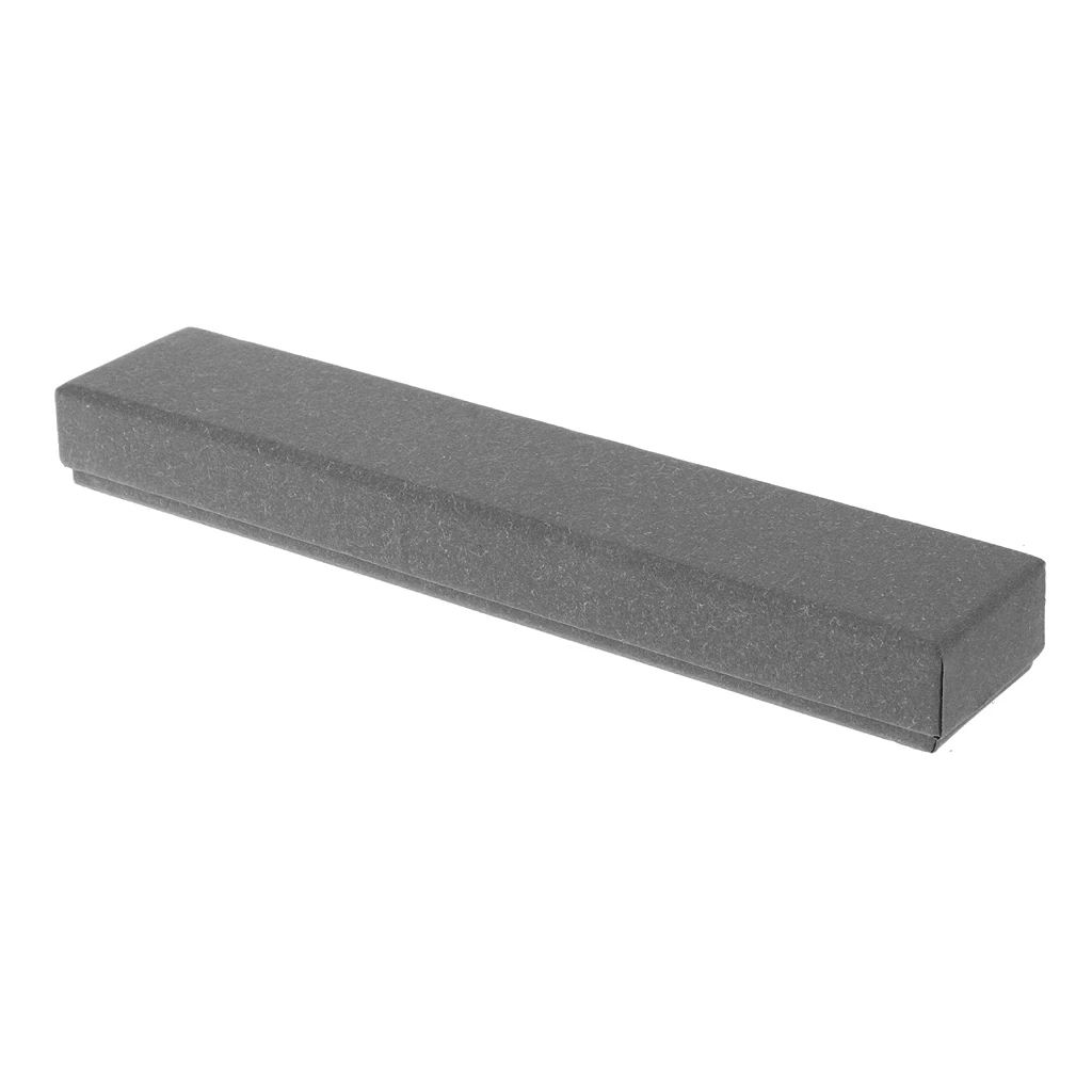 Серый JAVRICK 21x4x2,5 см длинные шпильки ожерелье браслет Крафт ювелирные изделия Подарочная коробка со съемным ватным тампоном - Цвет: Серый