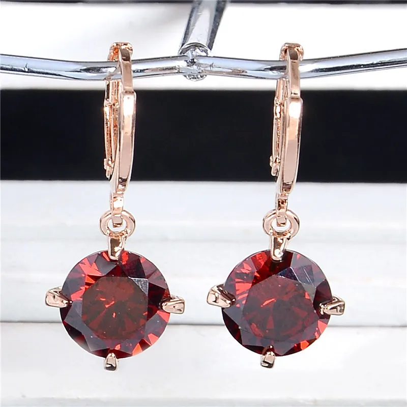 QCOOLJLY 1 пара цветные круглые серьги золотого цвета с фианитом 9 цветов s Brincos
