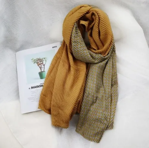 

Yishine 4 colors 170*90 CM Women Soft Scarf Shawls Hijab Wraps Headband Patchwork Scarves