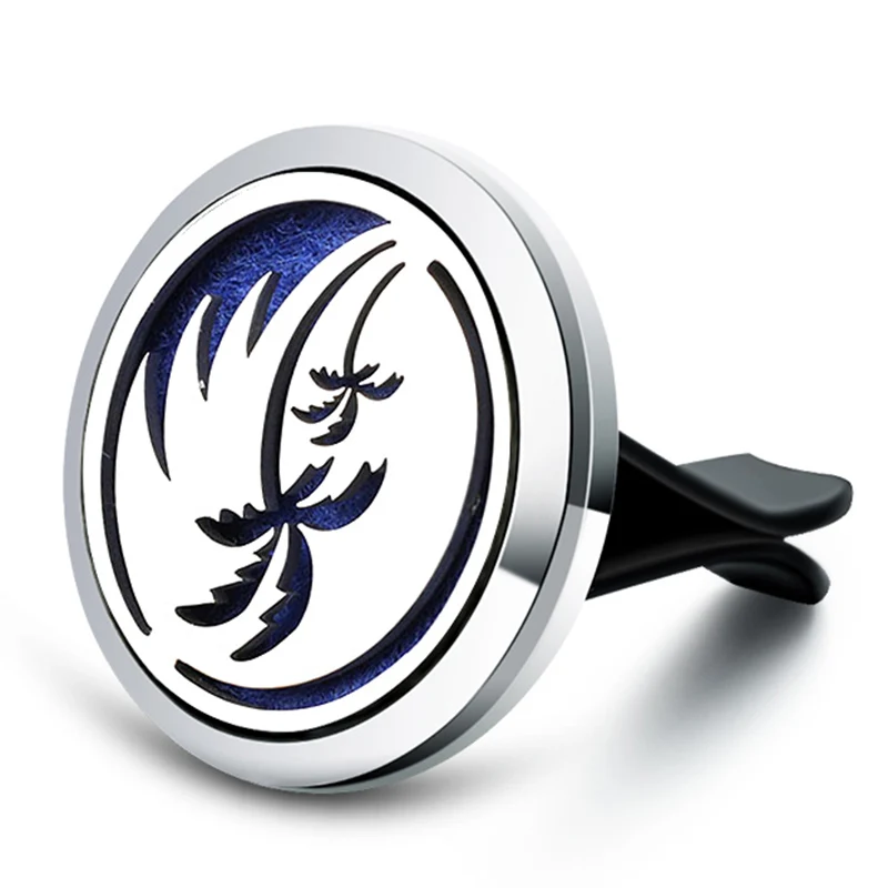 Автомобильный освежитель воздуха с ароматом кокосовой пальмы металлический