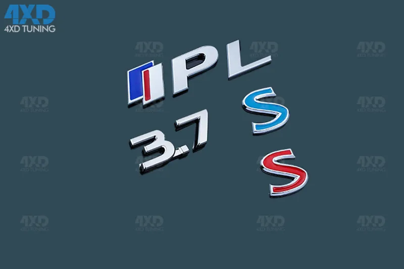 Q50 эмблема IPL 3,7 Металл для Infiniti Q50S Q50 задний бампер логотип наклейка Стайлинг обновление Q50 S Спорт Логотип накладка