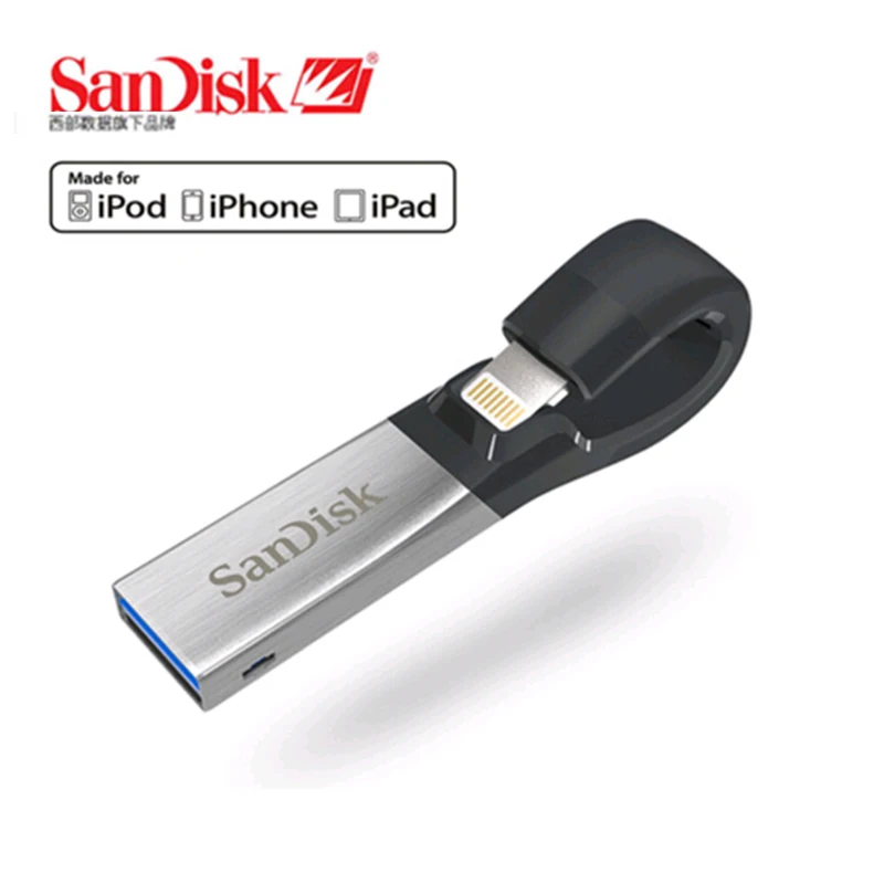 SanDisk SDIX30N флэш накопитель USB OTG 64 ГБ 3 0 г Stick двойной интерфейс для iPhone iPad iPod APPLE MFi|usb
