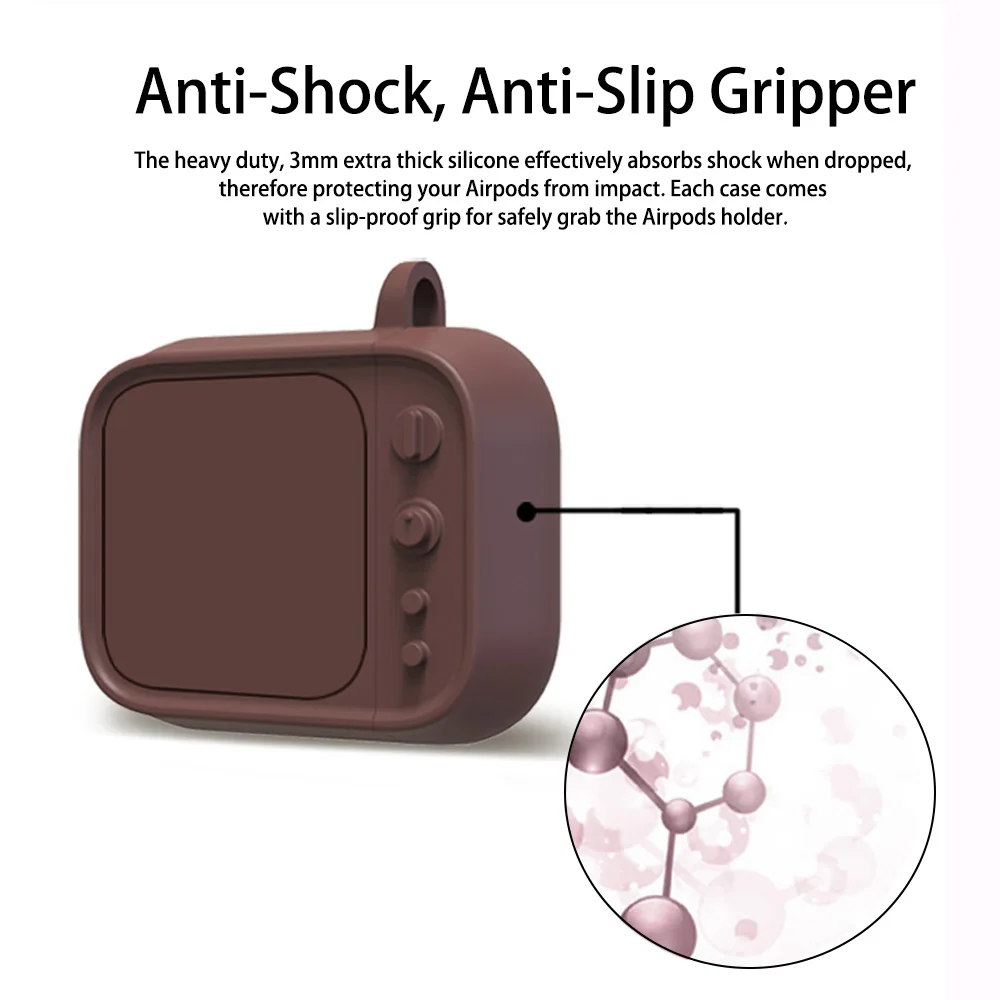 Ascromy портативный защитный силиконовый чехол для зарядки наушников Apple Airpods Air pods