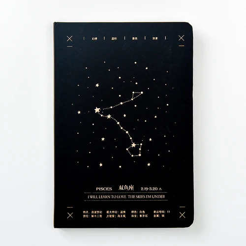 Gemini Ретро дневник A5, 12 созвездий, блокнот, страницы, журнал, записная книжка, перенаполнитель, бумажный планировщик, дневник, канцелярские принадлежности, подарок - Цвет: Gemini