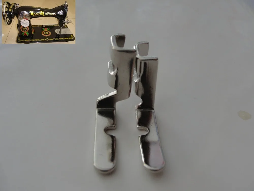 Винтажная Бытовая прижимная лапка для шитья домашние черные точки односторонняя