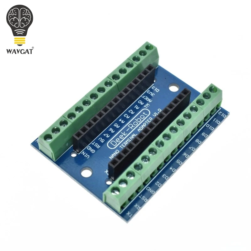 Плата адаптера терминала WAVGAT для Arduino Nano 3 0 V3.0 AVR ATMEGA328P|Интегральные схемы| |