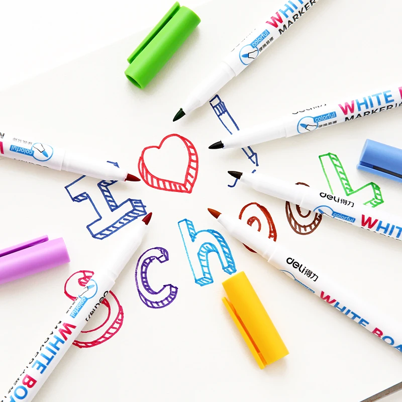 72 шт. цветная белая ручка маркер для доски цветные стираемые маркеры стеклянной