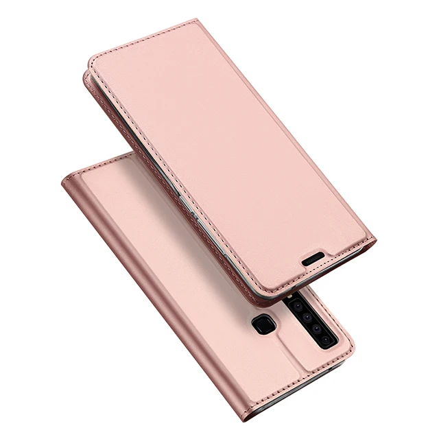 Rose Gold samsung Galaxy A9 чехол DUX DUCIS Роскошные Кожаный чехол для samsung A9 флип книжка чехлы на самсунг галакси A9 чехол для телефона SM-A920F A920F - Цвет: Rose Gold