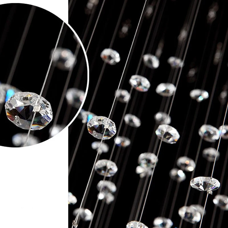 

100Pcs/lot 18mm 2 holes Crystal Octagon Bead Prism Chandelier Crystal