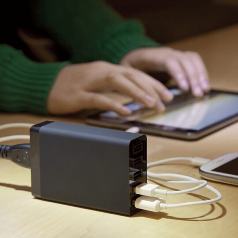 USB адаптер для быстрой зарядки 40 Вт 5 В 8 А портов iPhone 7 6 6S Plus SE Samsung Huawei|quick usb charger|us