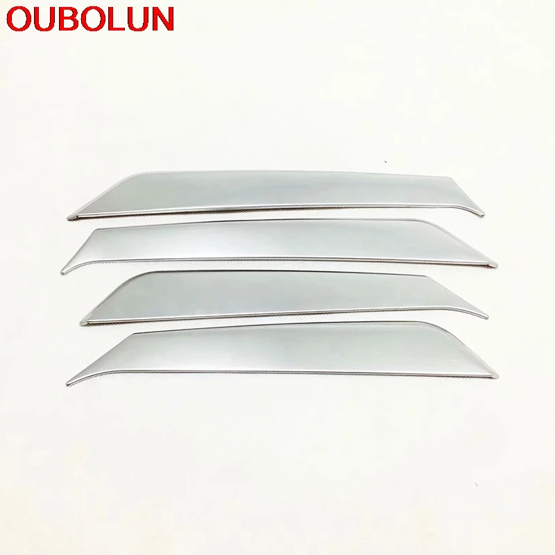 OUBOLUN For Hyundai IX35 2018 Inner Door Sills Scuff Plate Foot Pedal Protector Cover Trim Interior Accessories Stainless Steel |
