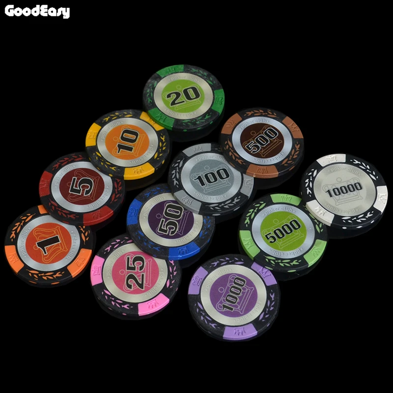 Распродажа Flash 500 шт./компл. 14 г казино глина пшеничная Корона покерные фишки люкс