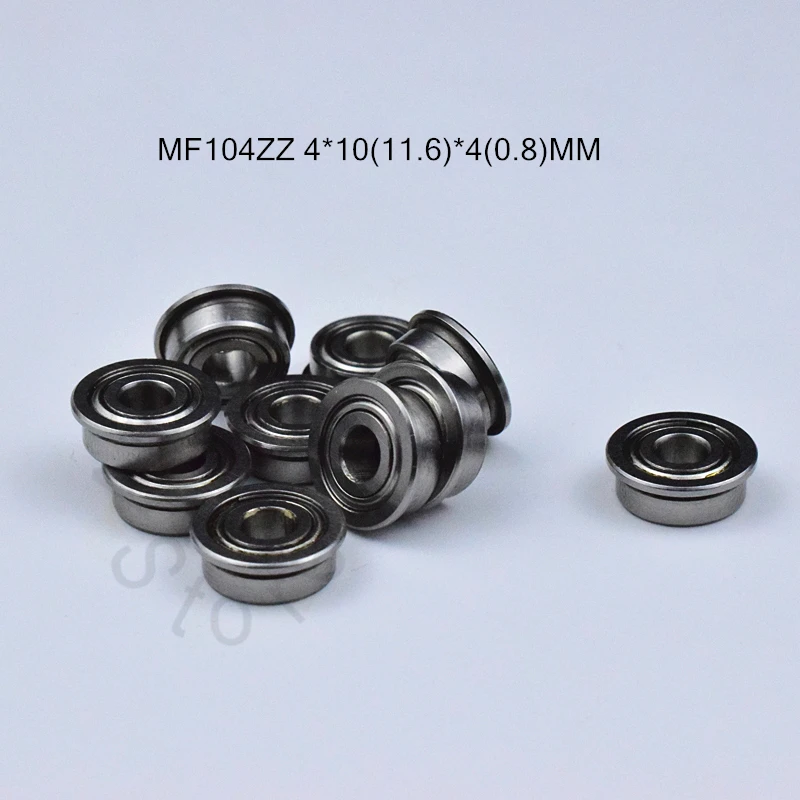 MF104ZZ LF1040ZZ 4*10 м (11 6*4 (0 8) мм 10 шт ABEC 5 фланцевого подшипника Бесплатная доставка