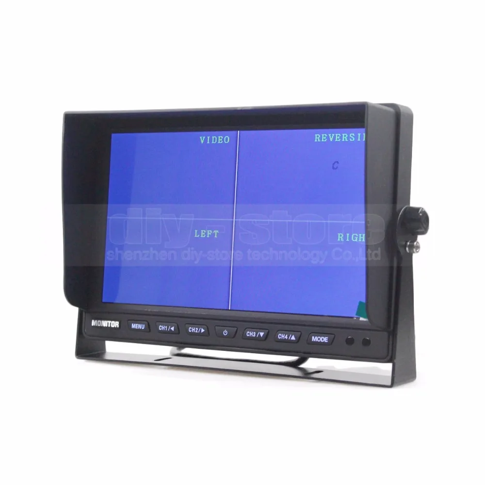 DIYSECUR 10 дюймов Сплит QUAD Автомобильный монитор + 4 x камера заднего вида CCD