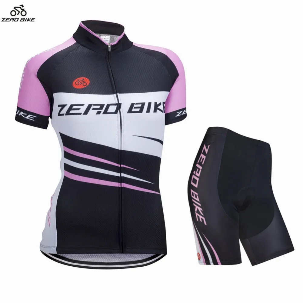 

ZEROBIKE Summer MTB Bike Women's Outdoor Cycling Clothing Breathable Jersey 4D Gel Padded Bicycle Tight Shorts Ciclismo S-XL
