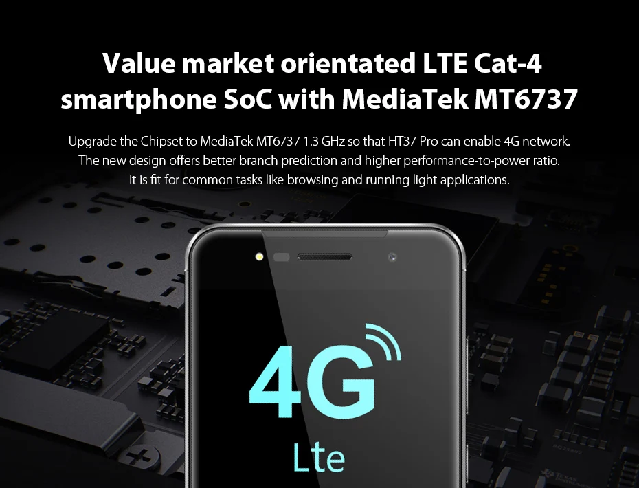 HOMTOM HT37 PRO 4G смартфон MTK6737 четырехъядерный 3G ram 32G rom 5 0 дюймов 1280*720 Android 7 3000mAh сканер