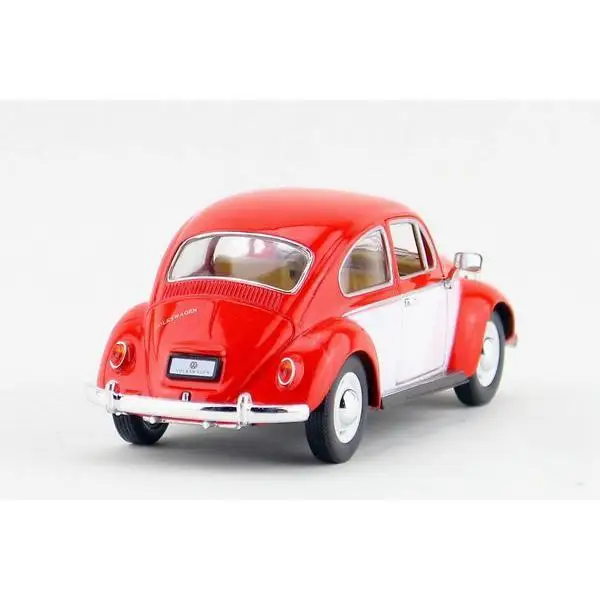 Детская Классическая модель автомобиля-жука Kinsmart 1967 Volkswagen KT7002C 7 дюймов литые