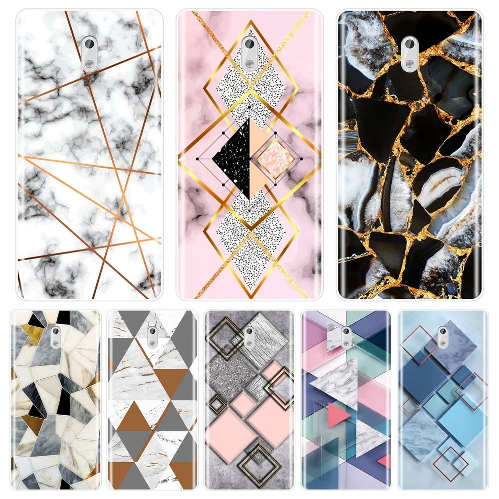 Задняя крышка для Nokia 7 Plus X6 силиконовый мягкий роскошный синий белый розовый