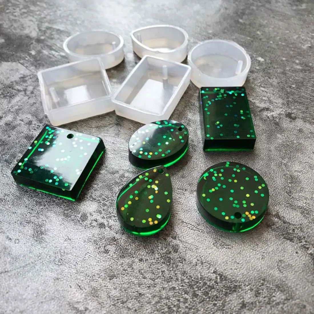 Хорошие 5 шт./компл. ювелирные изделия в форме капель прессформы силикона Diy