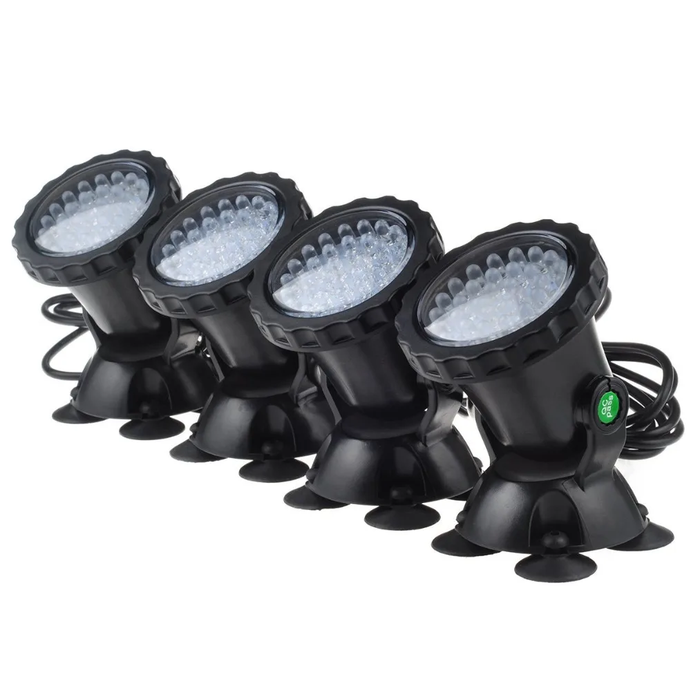 1 pin 4 36LED RGB погружной прожектор Подводный красочный пейзаж свет лампа Наружное
