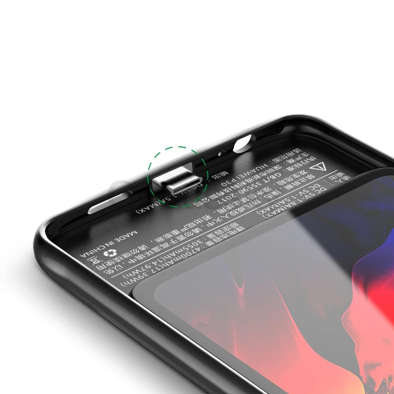 Чехол-батарея для huawei Nova 4e, Силиконовый противоударный тонкий внешний аккумулятор, зарядное устройство, чехол P30 Lite, запасная зарядка, задняя крышка