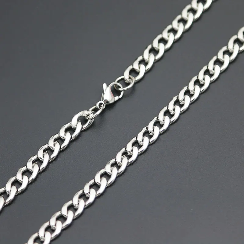 Модная цепочка из кубинской цепи для мужчин и женщин нержавеющей стали|Цепочки| |