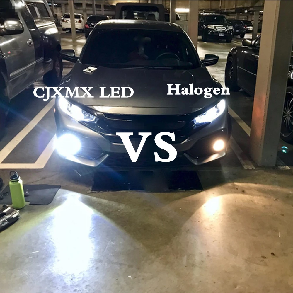 CJXMX 2 шт. высокомощная автомобильная светодиодная противотуманная фара H7 H8 H11 9005/HB3