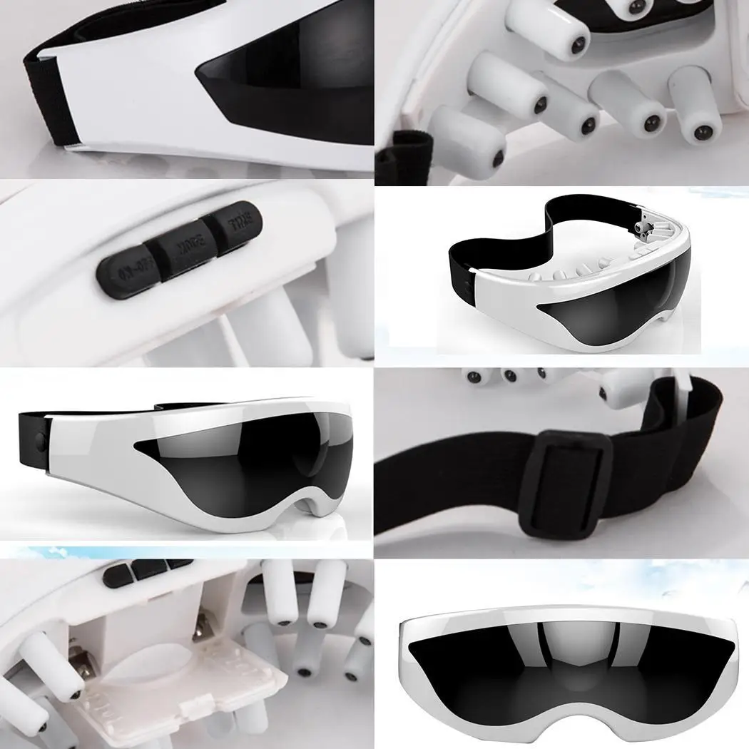 Electric Eye Massager Heating Care Vibration Stress Home Salon etc Buckle Strap Relax Eyes Pressure Relief |