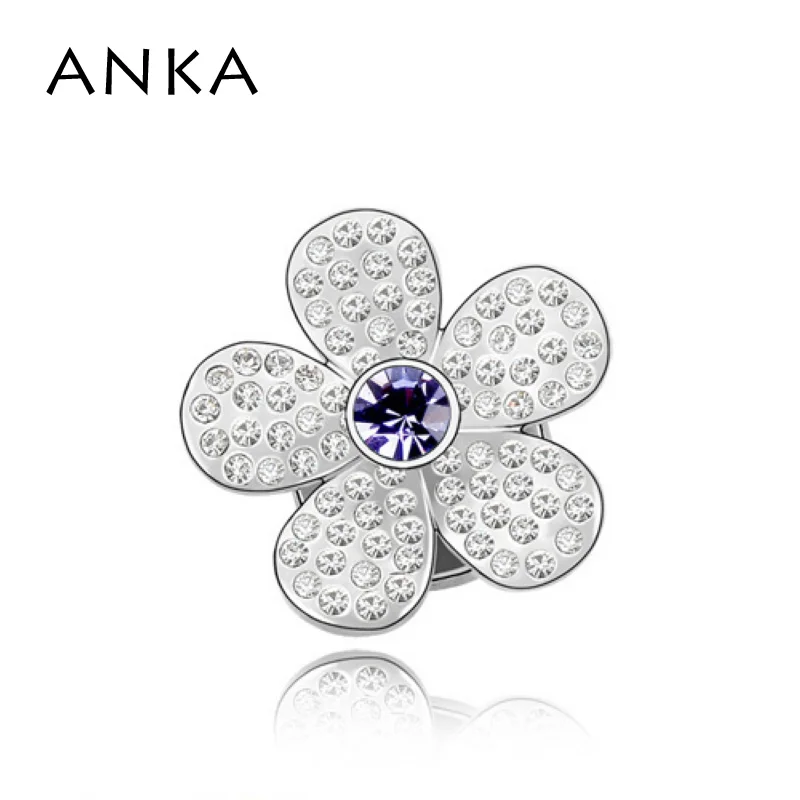 Анка Высокое качество брошь Роза булавки с украшением в виде кристаллов