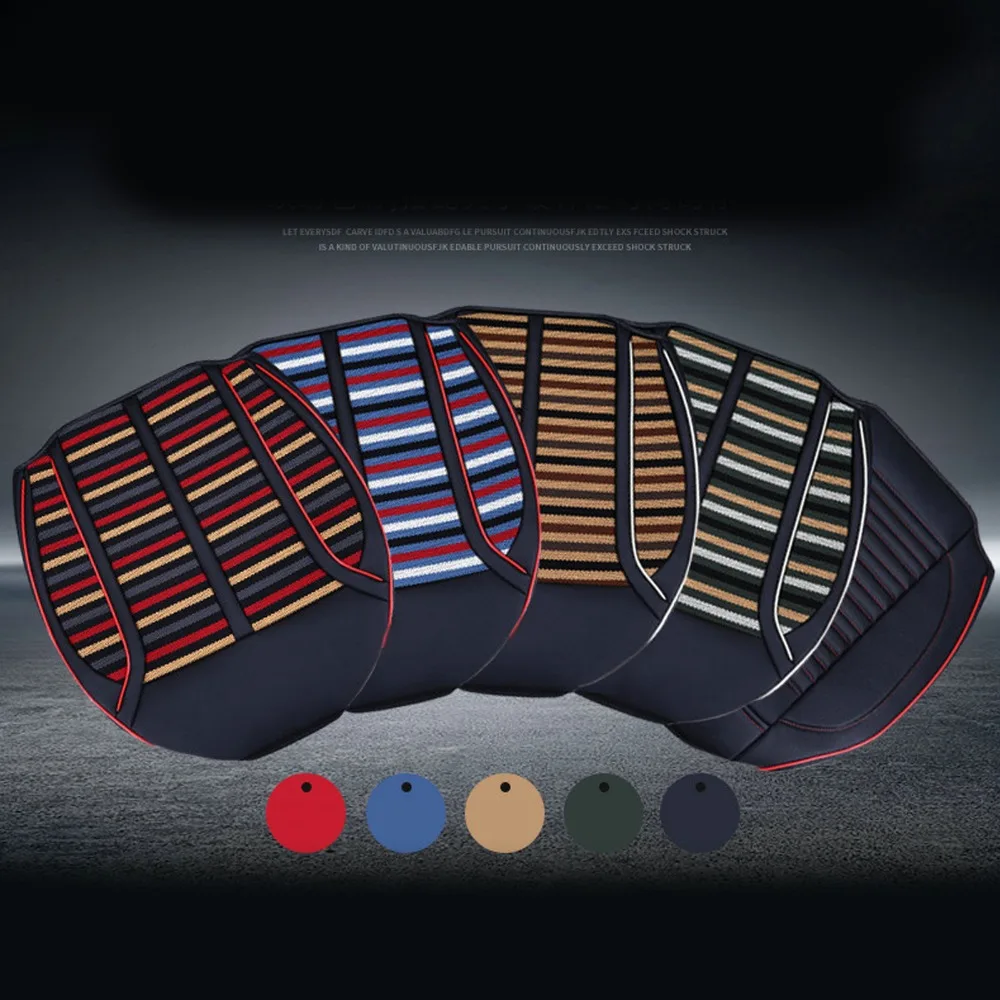 barato Areyourshop Capa De Assento De Carro De Linho Respirável Universal Tapete De Proteção Almofada De Cadeira Auto Acessórios De Carro