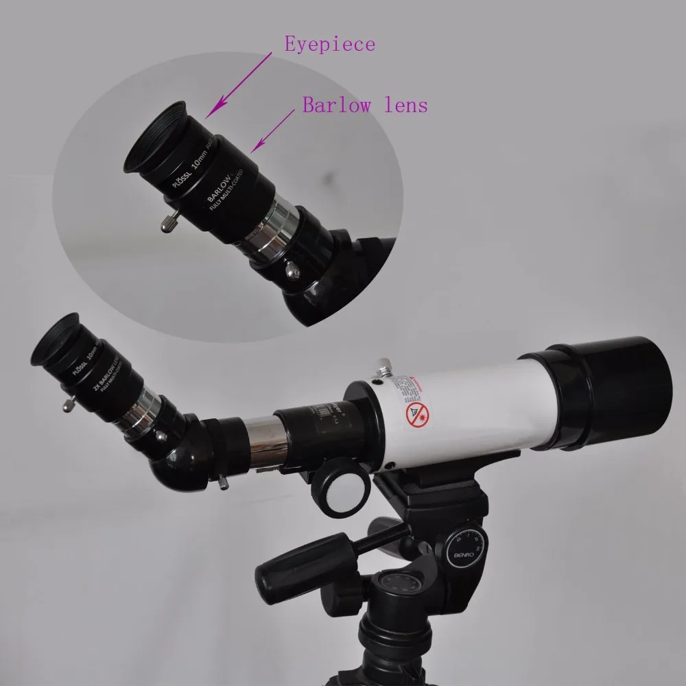 1 25 дюймов 2x Achromatic T адаптер/Барлоу объектив для Newtonian телескоп DSLR камеры и других Т