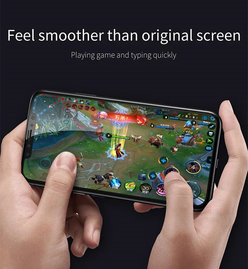 Ультратонкая стеклянная защитная пленка Baseus для iphone X с защитой от синего света 3D, Защитная пленка для экрана iphone X