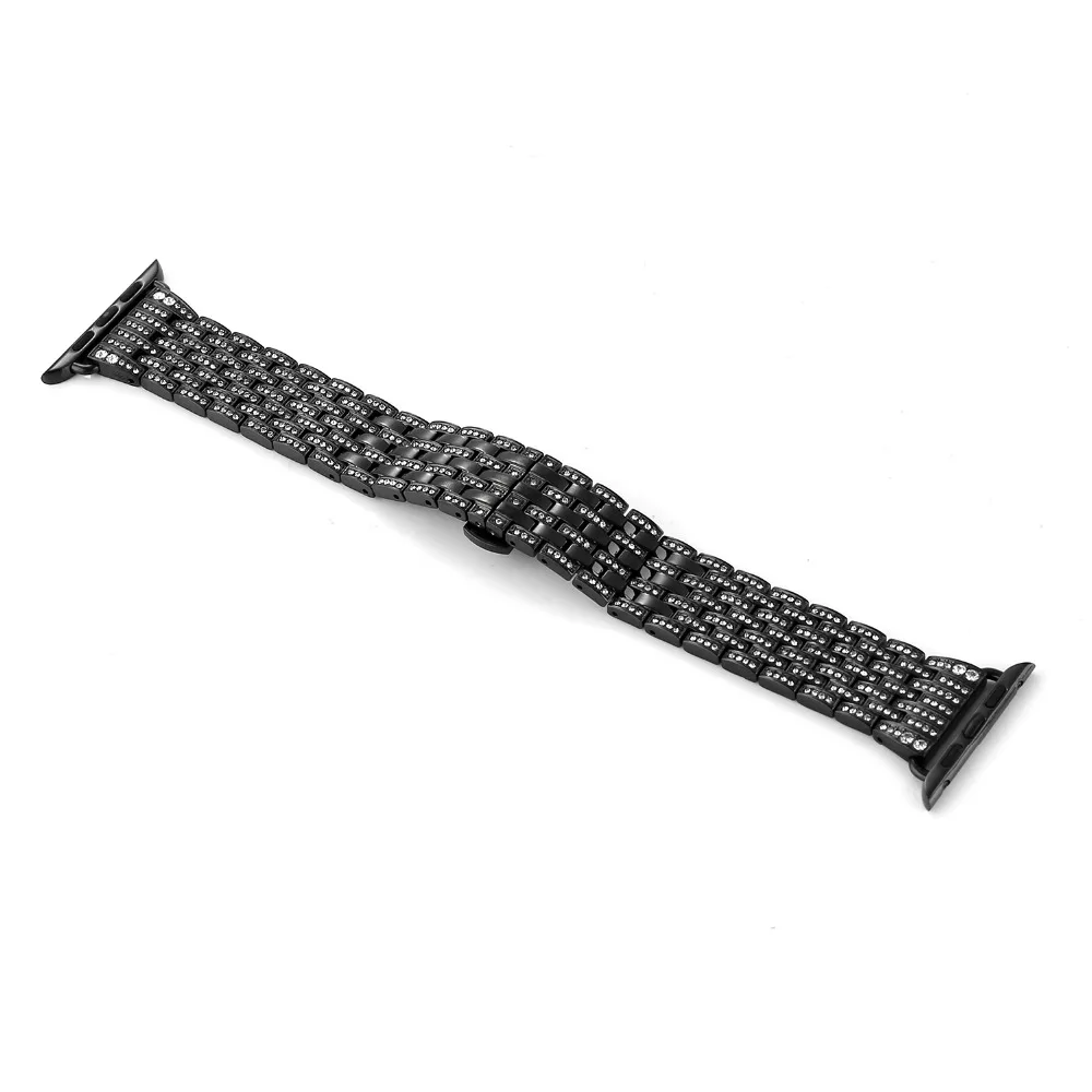 2018 Роскошные хрустальные стразы алмазные ремешки для часов Apple Watch 38 мм 42 браслет
