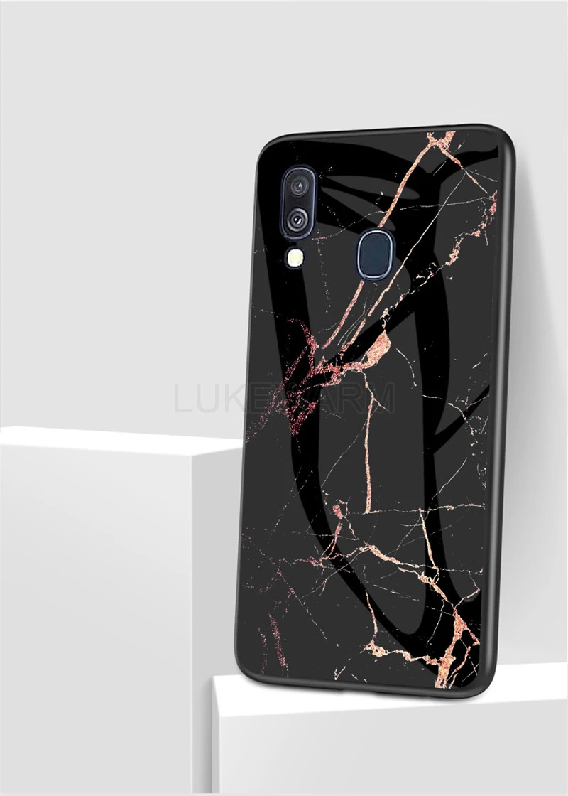 Закаленное Стекло Мрамор чехол для samsung galaxy A50 a70 A30 A10 A40 M10 M20 M30 A9 A8 A6 J4 J6 S7 S8 S9 S10 плюс S10E крышка
