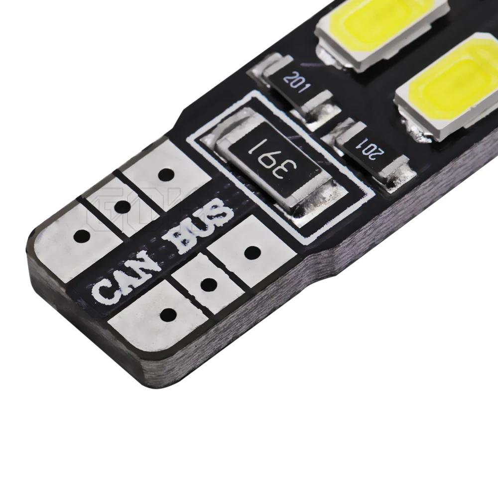 Оптовая продажа высококачественные светодиодные лампы Canbus T10 8smd 5630 5730 50 шт./лот