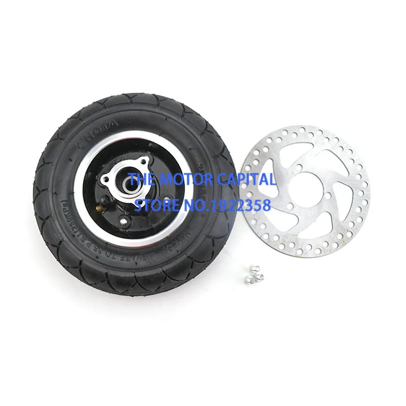 

Electric scooter tire and wheel hub 8 "scooter 200x50 pneumatic tire electric aluminum alloy wheel with disc brake