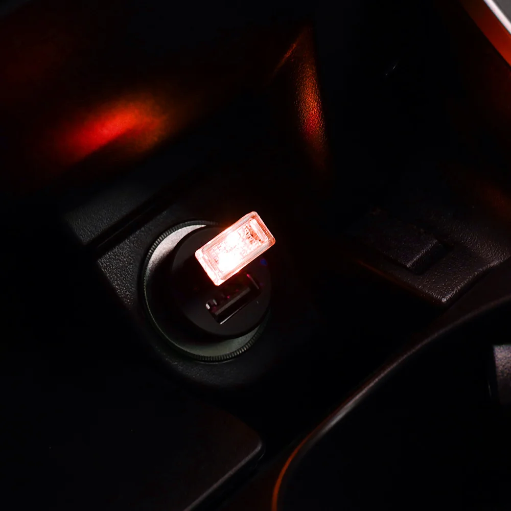 Миниатюрный ночник с USB светодиодный светильник для сигарет освещение салона