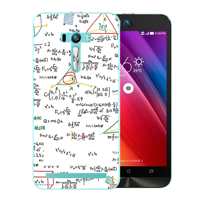 Чехол для телефона 5 дюймов Asus Zenfone Selfie ZD551KL с красочным рисунком силиконовая