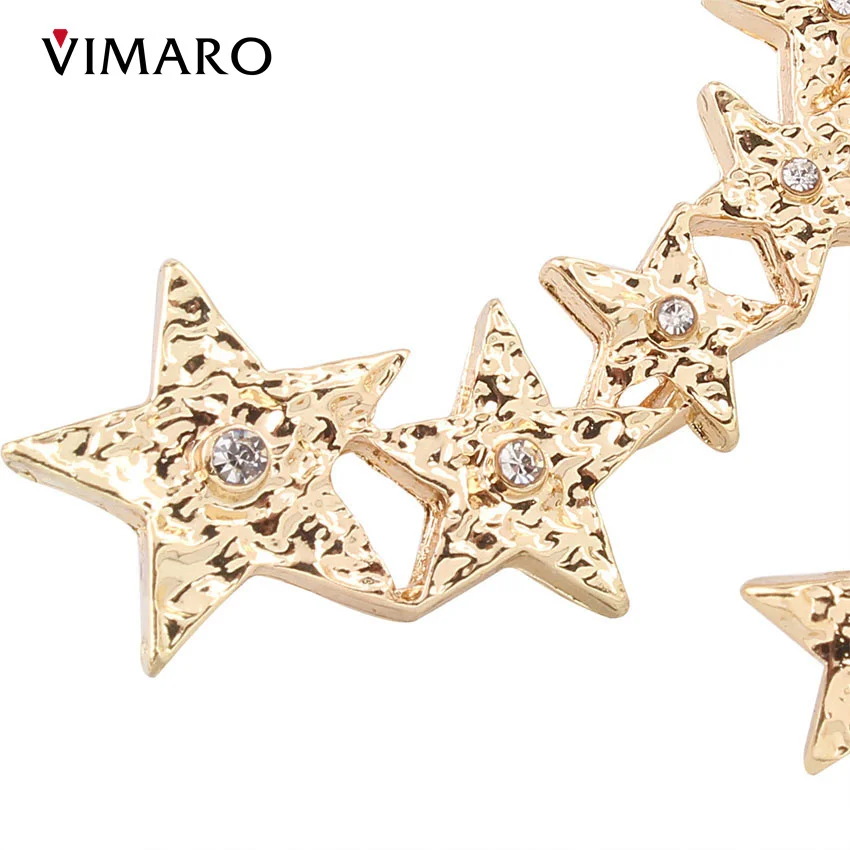 VIMARO 2017 New Irregular Star Stud Earrings For Women Brincos Gold Earings Fashion Jewelry Statement | Украшения и аксессуары