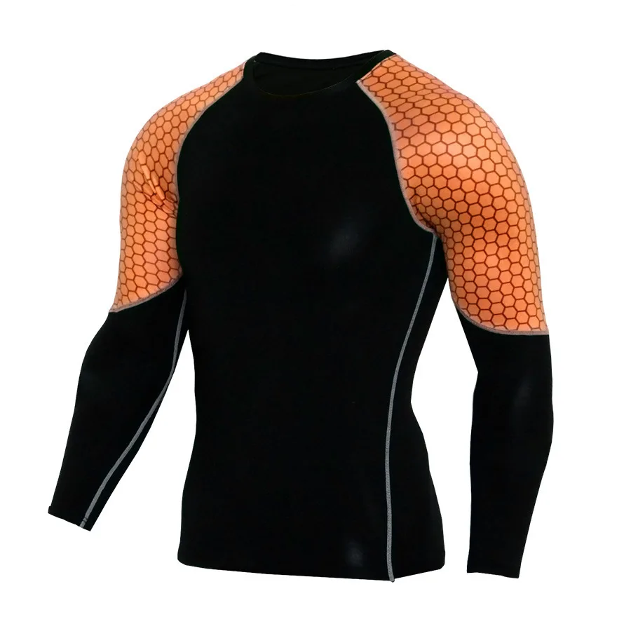 Женская ММА под Сжатие Базовый слой футболка с длинным рукавом S ~ 4XL|Поло для