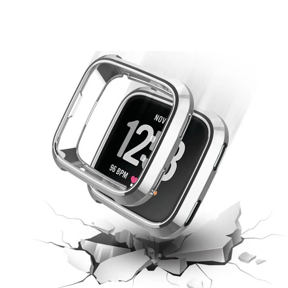 Защитный чехол на 360 градусов для Fitbit Versa ремешок с покрытием подходит Bit часы