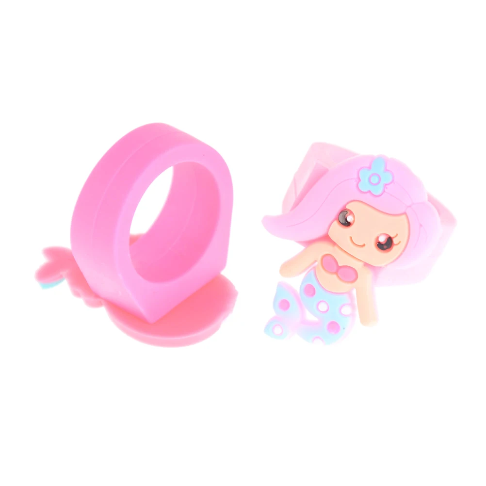 Для девочек детские рекламные подарки единорог силиконовые кольца мягкие ПВХ