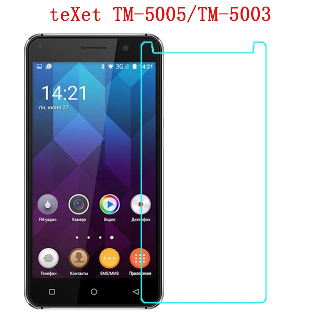 Для teXet TM-5005 закаленное стекло взрывозащищенное ультратонкое 9 H премиум защита